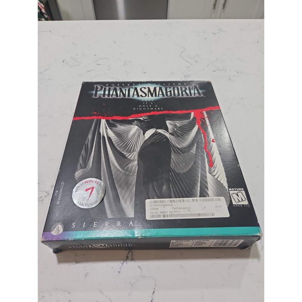 Sierra Phantasmagoria Pray Its Only a Nightmare MS-DOS CD-ROM PC Video Game